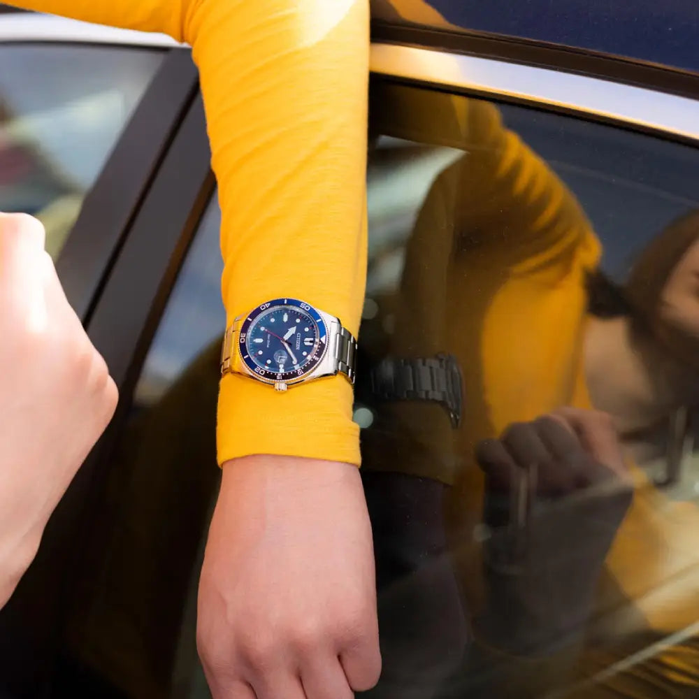 Citizen Eco-Drive Sport "Marine Blue" AW1761-89L Blue Dial 43mm Stainless Steel Men's Watch