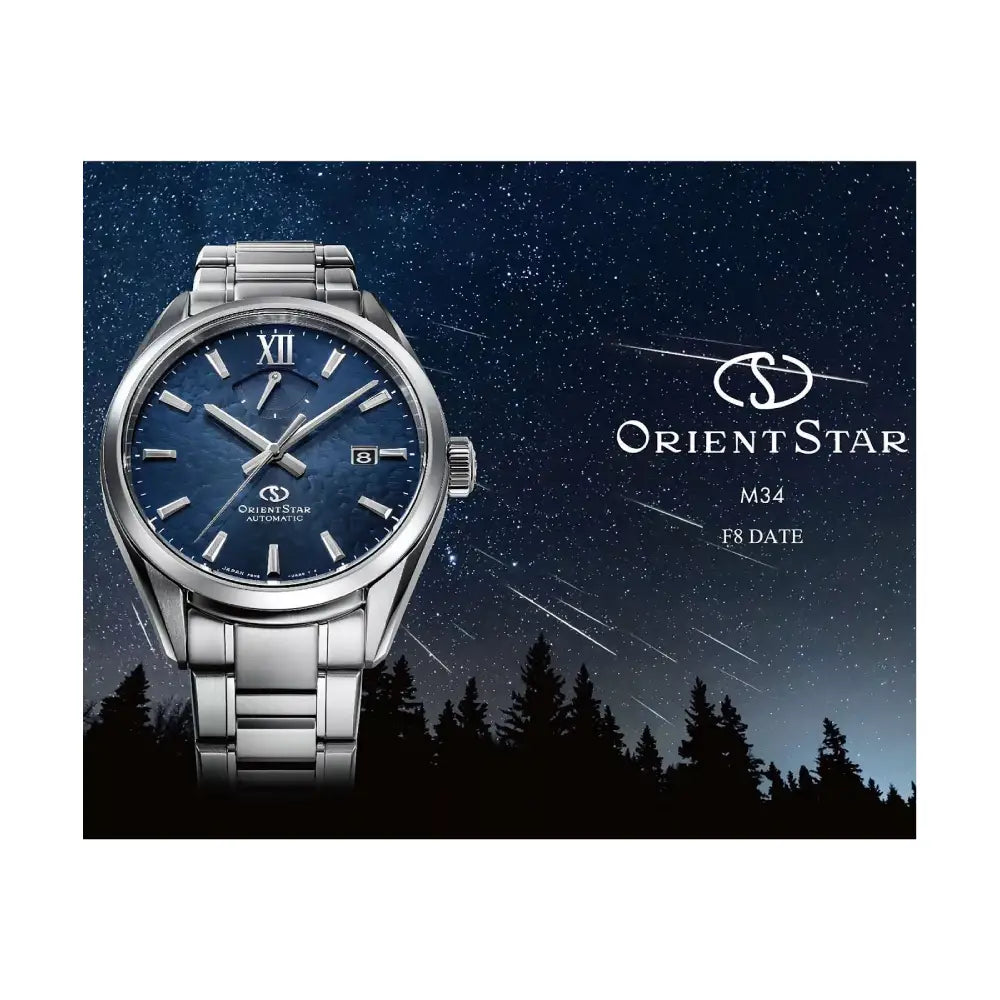 Orient Star RE-BX0004L00B Automatic Limited Edition (200 pieces worldwide) "Perseid Meteor Shower" Blue Dial 40mm Stainless Steel Men's Watch