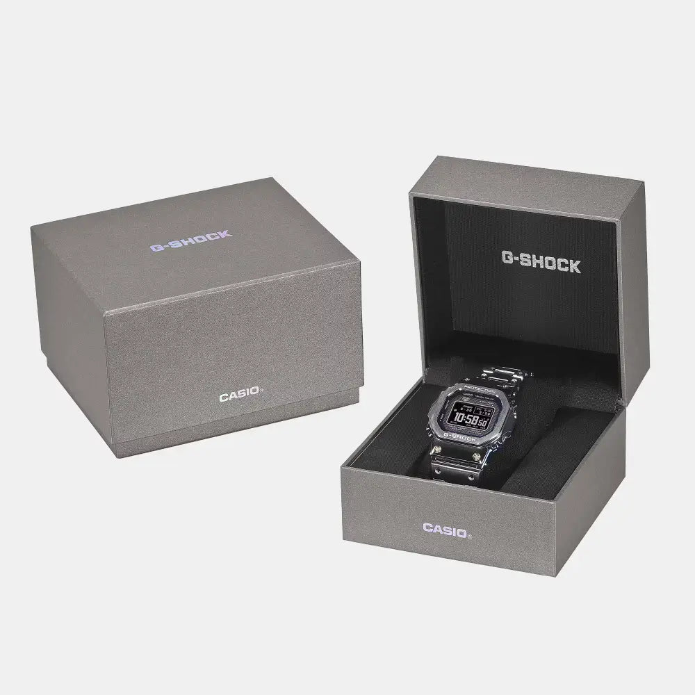 Casio G Shock GMW-B5000RC-1 premium stainless steel bracelet watch