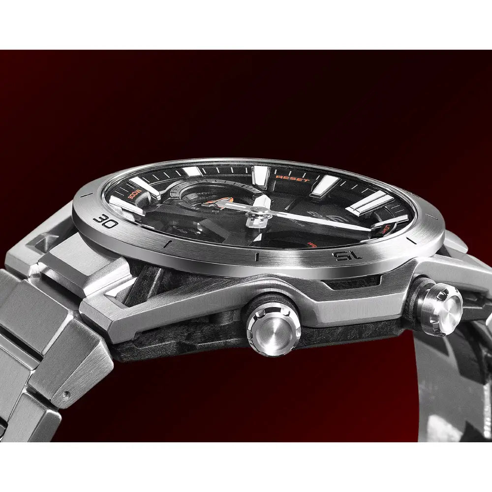 Casio Edifice ECB-2300D-1A sporty black dial men’s wrist watch