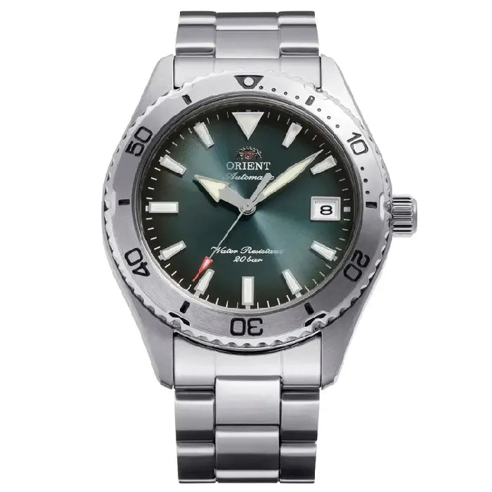 Orient RA-AC0Q13E green dial automatic men's watch 39.9mm stainless steel case