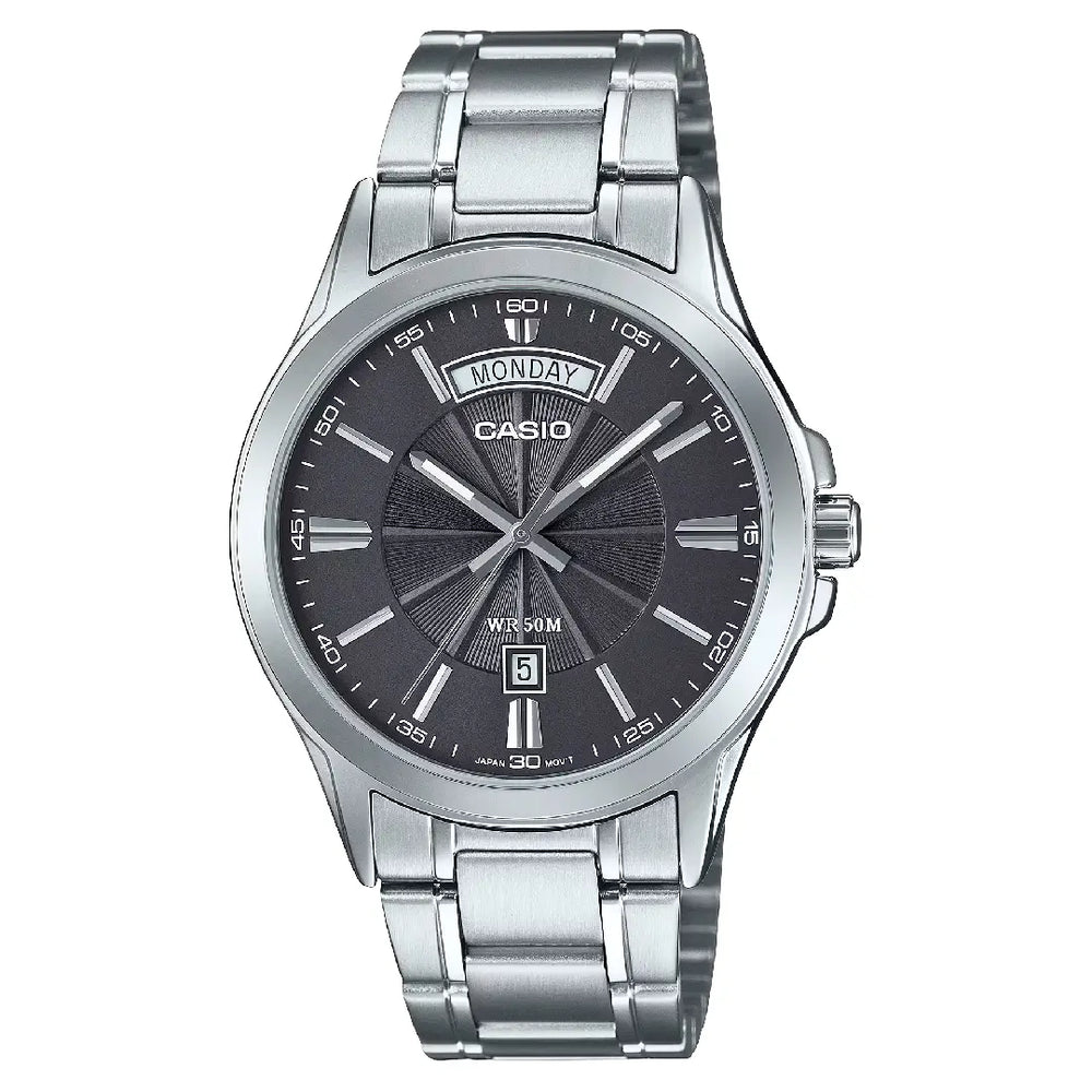 Casio Collection MTP-1381D-8AVDF Analog Grey Dial Stainless Steel Men's Watch