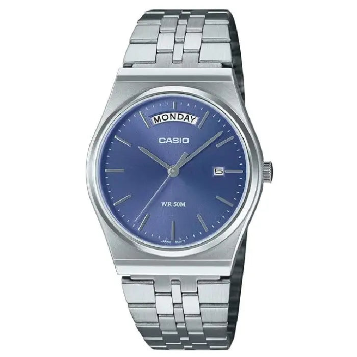Casio Collection Analog MTP-B146D-2AVDF Blue Dial Stainless Steel Men's Watch