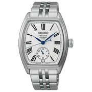 Seiko Presage SPB537  Tonneau Automatic White Dial 35.9mm Stainless Steel Men's Watch