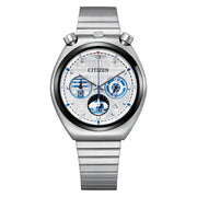 Citizen AN3666-51A Star Wars "R2-D2" Limited Edition (600 pcs) Quartz Chronograph Silver Dial 38mm Stainless Steel Unisex Watch