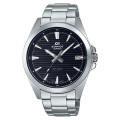 Casio Edifice EFV-140D-1AVUDF Analog Quartz Black Dial 43.9mm Stainless Steel Men's Watch