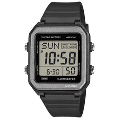 Casio Standard Digital 38.4mm W-221H-1AVDF Grey Dial Resin Strap Unisex Watch