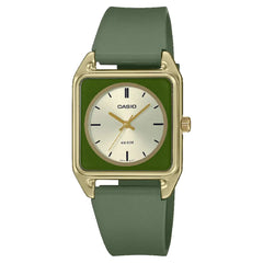 Casio Collection Analog MTP-B170-3EVDF Green Dial Resin Strap Men's Watch