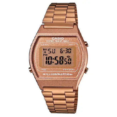 Casio Vintage Digital B640WC-5ADF Brown Dial Stainless Steel Unisex Watch