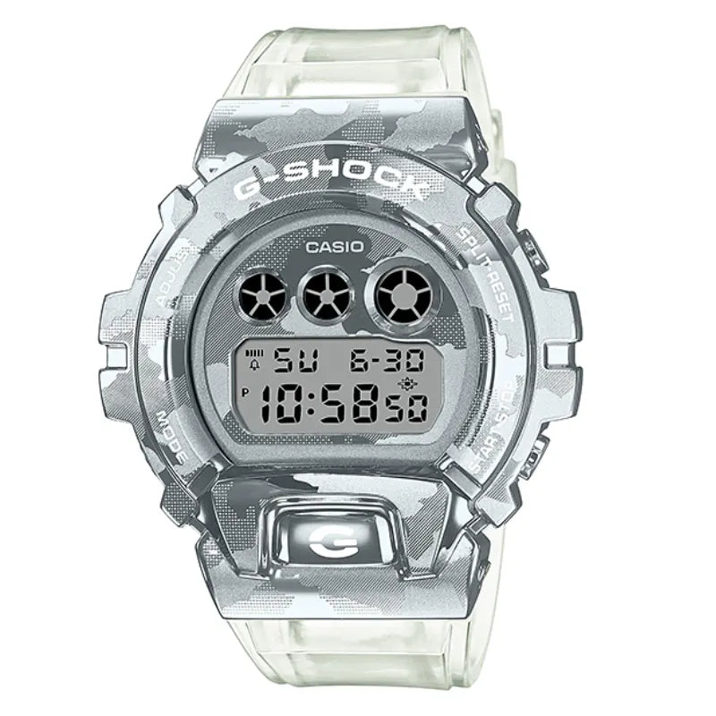 Casio G-Shock Metal Collection GM-6900SCM-1DR Silver Dial Stainless Steel Men's Watch