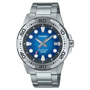 Casio MTD-140D-2AVDF Blue Dial Stainless Steel Men’s Watch