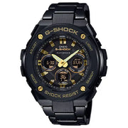 Casio G Shock GST W300BD 1A G Steel mens stainless steel watch front view