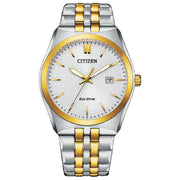 Citizen Corso Eco-Drive BM7334-58B men's watch white dial stainless steel bracelet