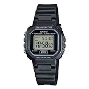 Casio Ladies Digital LA-20WH-1ADF Black Dial Resin Strap Women's Watch
