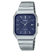 Casio Collection Analog MTP-B185D-2A1VDF Blue Dial Stainless Steel Men's Watch