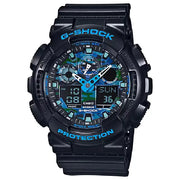 Casio GA-100CB-1A G Shock mens watch front view black dial