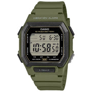Casio Digital W-738H-3AVDF 42.8mm  Grey Dial Green Resin Strap Men's Watch
