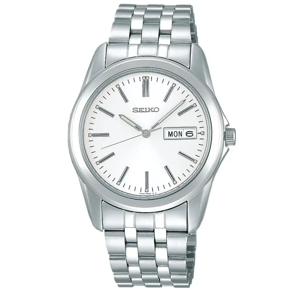 Seiko Spirit SCXC007 silver dial stainless steel men's watch