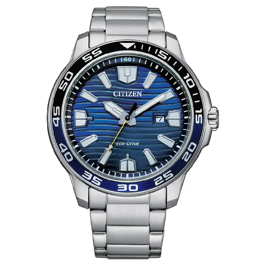 Citizen Eco-Drive AW1525-81L Analog Blue Dial 44.5mm Stainless Steel Men's Watch