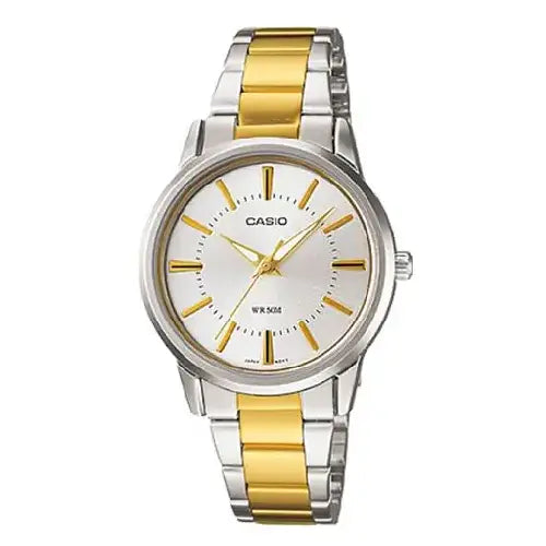 Casio Enticer Ladies Analog LTP-1303SG-7AVDF Silver Dial Stainless Steel Women's Watch
