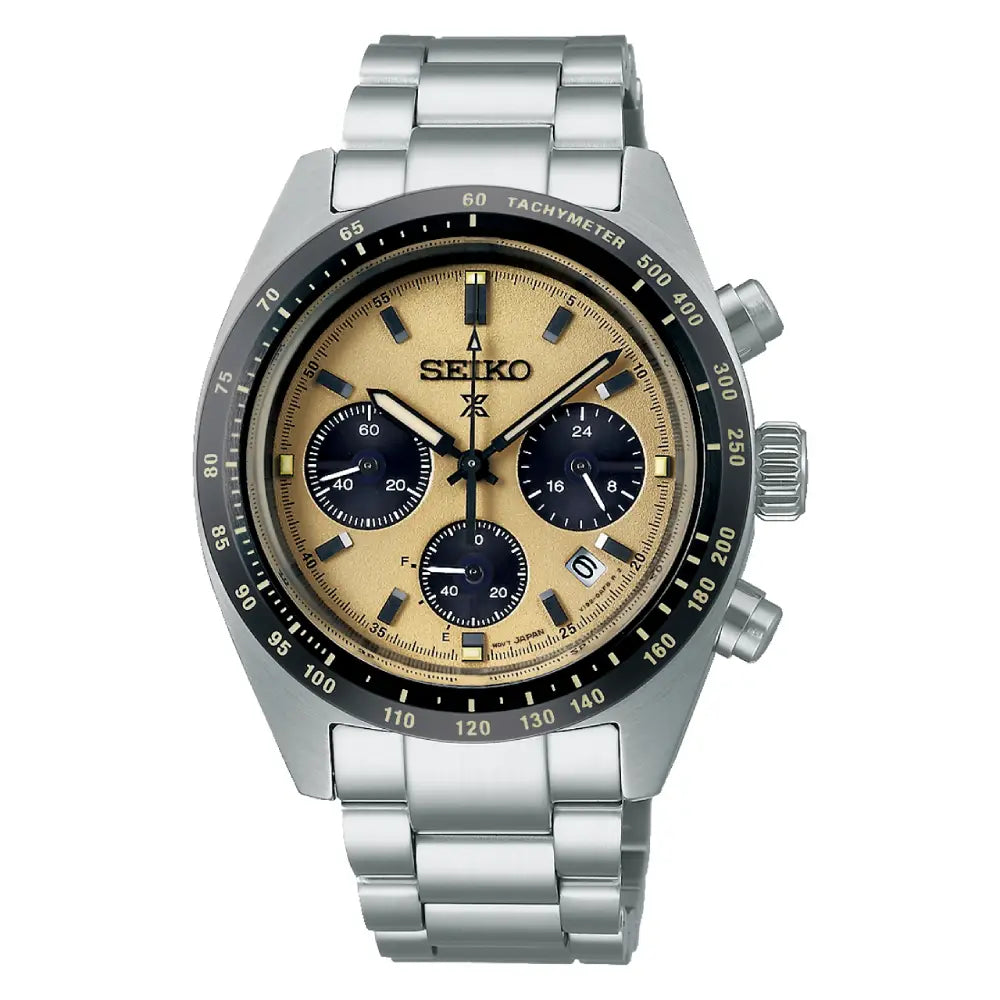 Seiko Prospex SSC817P1 Solar Chronograph Speedtimer Panda Dial Stainless Steel Men's Watch