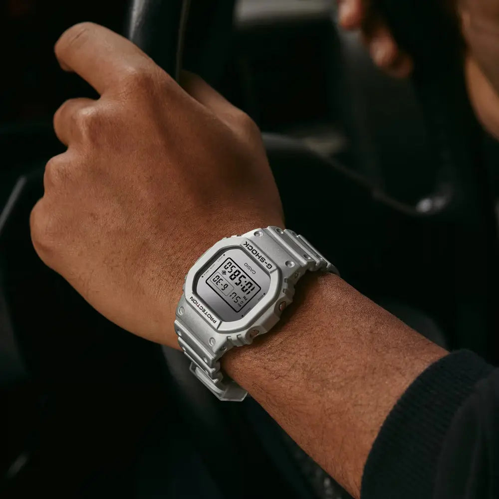 Casio G Shock DW-5600FF-8E Digital Grey Dial Resin Strap Men's Watch