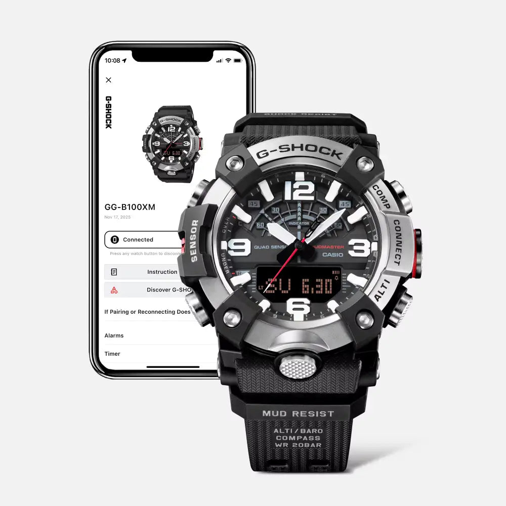 Casio G-Shock GG-B100XM-1A Mudmaster analog digital black dial men’s watch
