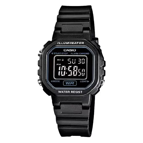 Casio Ladies Digital LA-20WH-1BDF Grey Dial Resin Strap Women's Watch