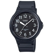 Casio Standard Analog MW-240-1BVDF Black Dial Resin Strap Men's Watch