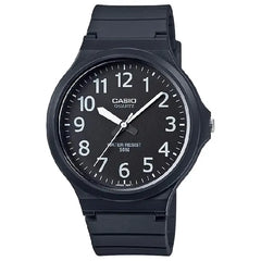 Casio Standard Analog MW-240-1BVDF Black Dial Resin Strap Men's Watch