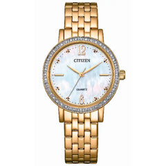 Citizen Quartz Crystal Cluster EL3103-57D Women's Watch