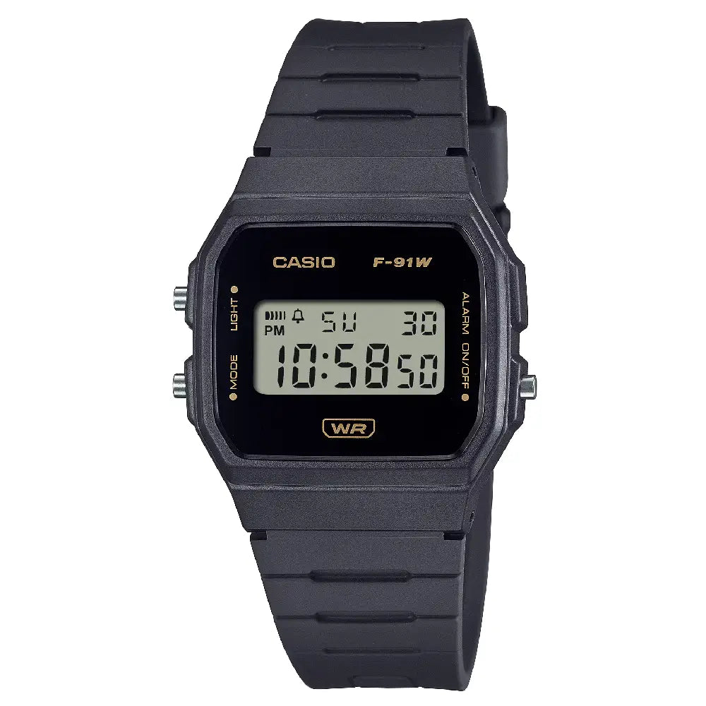Casio Vintage Digital F-91WB-8A Black Dial Resin Strap Unisex Watch