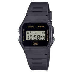 Casio Vintage Digital F-91WB-8A Black Dial Resin Strap Unisex Watch