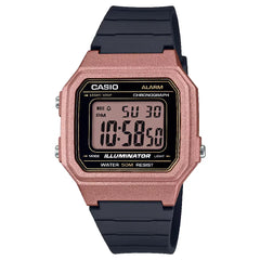 Casio Digital W-217HM-5AVDF Rose Gold Display Dial Resin Strap Men's Watch