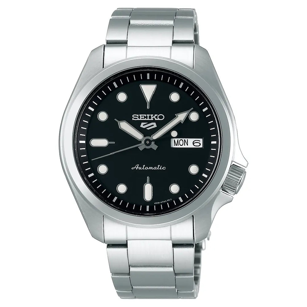 Seiko 5 Sports SRPE55 Automatic "DressKX" Black Dial 40mm Stainless Steel Men's Watch