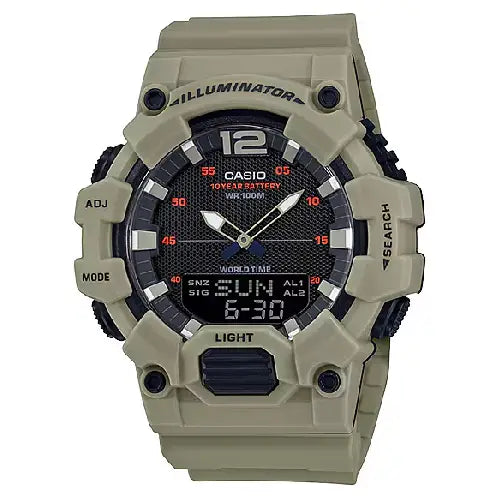 Casio Youth HDC-700-3A3VDF Ana-Digi Black Dial Resin Strap Men's Watch