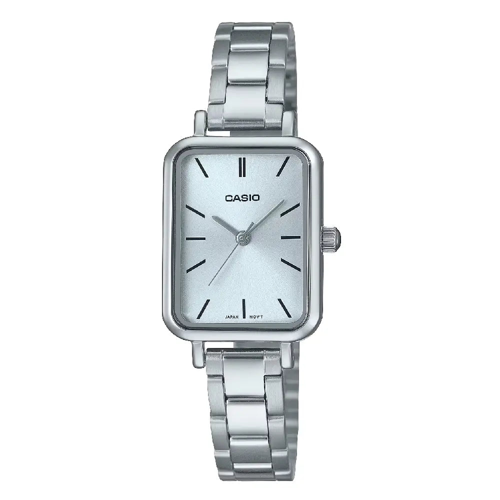 Casio Enticer Ladies Analog LTP-V009D-2EUDF Blue Dial Stainless Steel Women's Watch