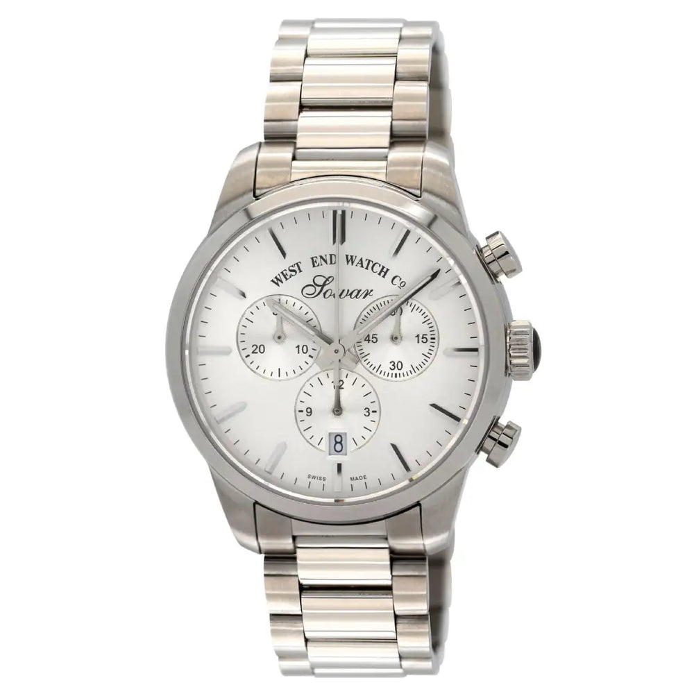 West End Everbright Chronograph 8091.10.3308N Silver Dial Stainless Steel Men's Watch