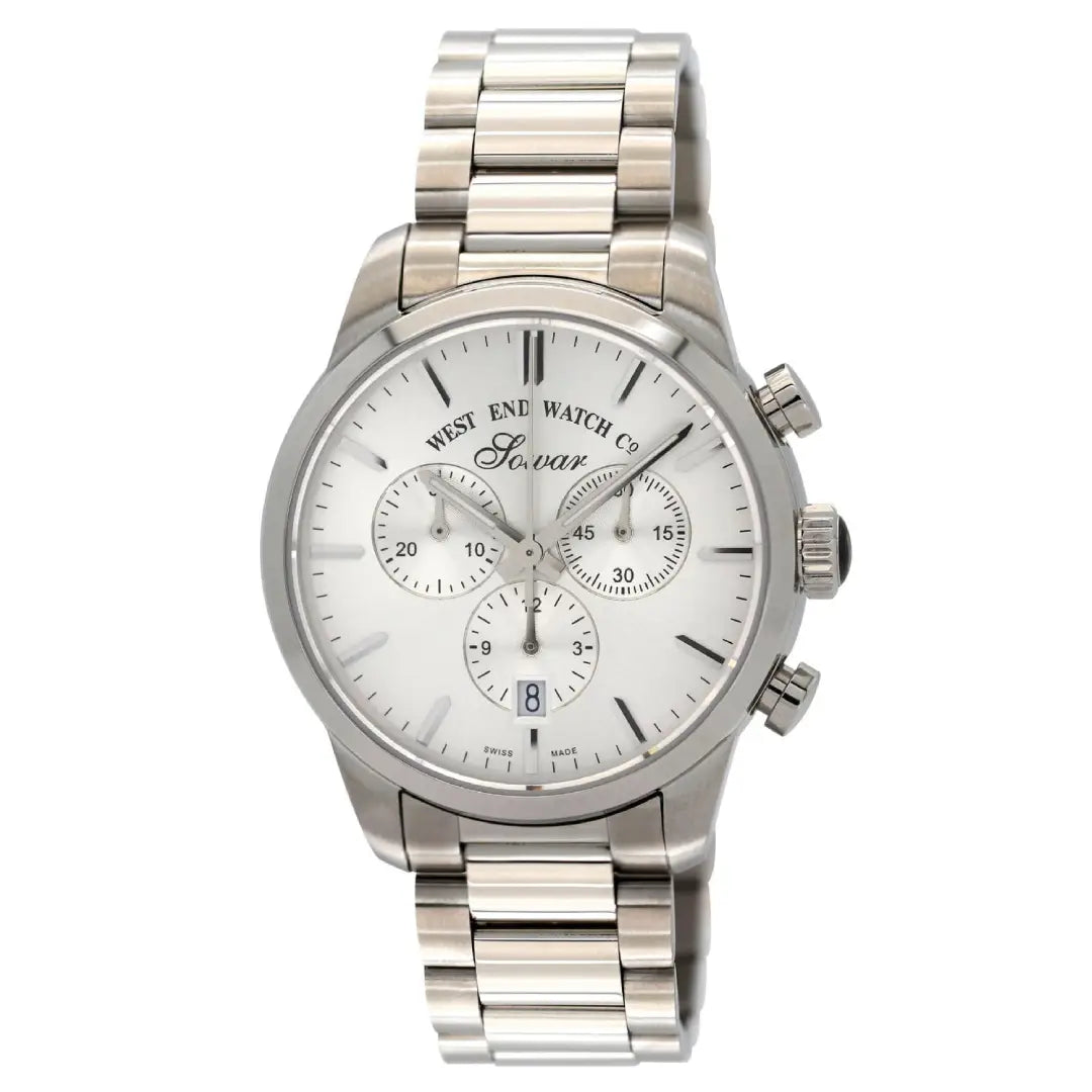 West End Everbright Chronograph 8091.10.3308N Silver Dial Stainless Steel Men's Watch