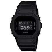Casio G Shock DW-5600BB-1 Blackout men's digital watch front view