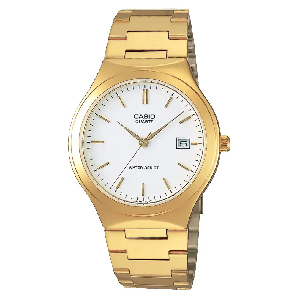 Casio Collection Analog MTP-1170N-7ARDF Gold Dial Stainless Steel Men's Watch