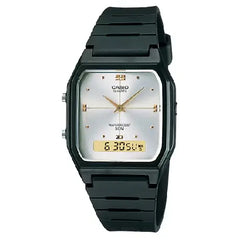 Casio Analog-Digital AW-48HE-7AVDF White Dial Stainless Steel Unisex Watch