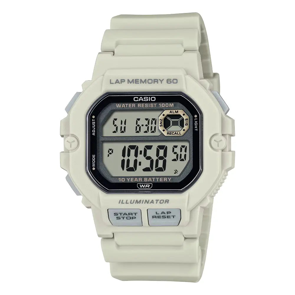 Casio Youth Digital WS-1400H-8A Grey Digital Dial Resin Strap Men's Watch