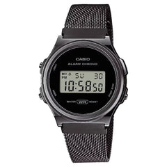 Casio Vintage Digital A171WEMB-1ADF Black Dial Stainless Steel Unisex Watch