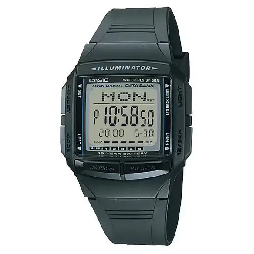 Casio Vintage Digital DB-36-1AVDF Black Dial Resin Strap Unisex Watch