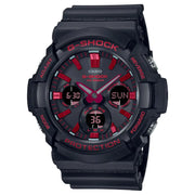 Casio G-Shock GAS-100BNR-1ADR black dial men's watch with Tough Solar and resin strap