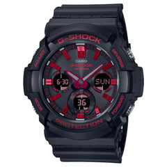 Casio G-Shock GAS-100BNR-1ADR Ignite Red Tough Solar Black Dial 52mm Resin Strap Men's Watch