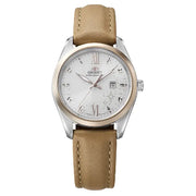 Orient Contemporary RA-WG0604S Solar Quartz White Dial 32.1mm Leather Strap Women's Watch