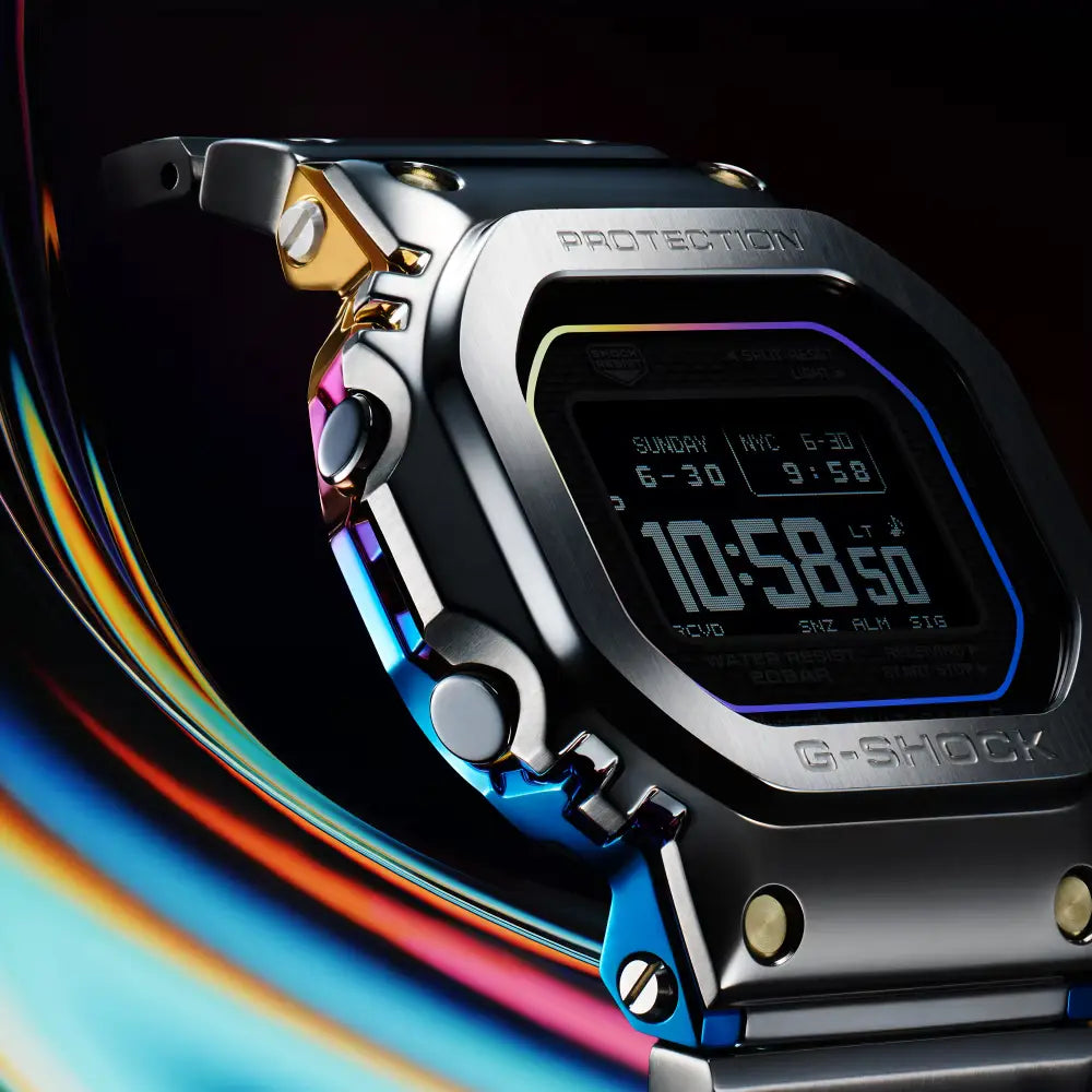 Casio GMW-B5000RC-1 full metal Rainbow Brick Wall digital watch