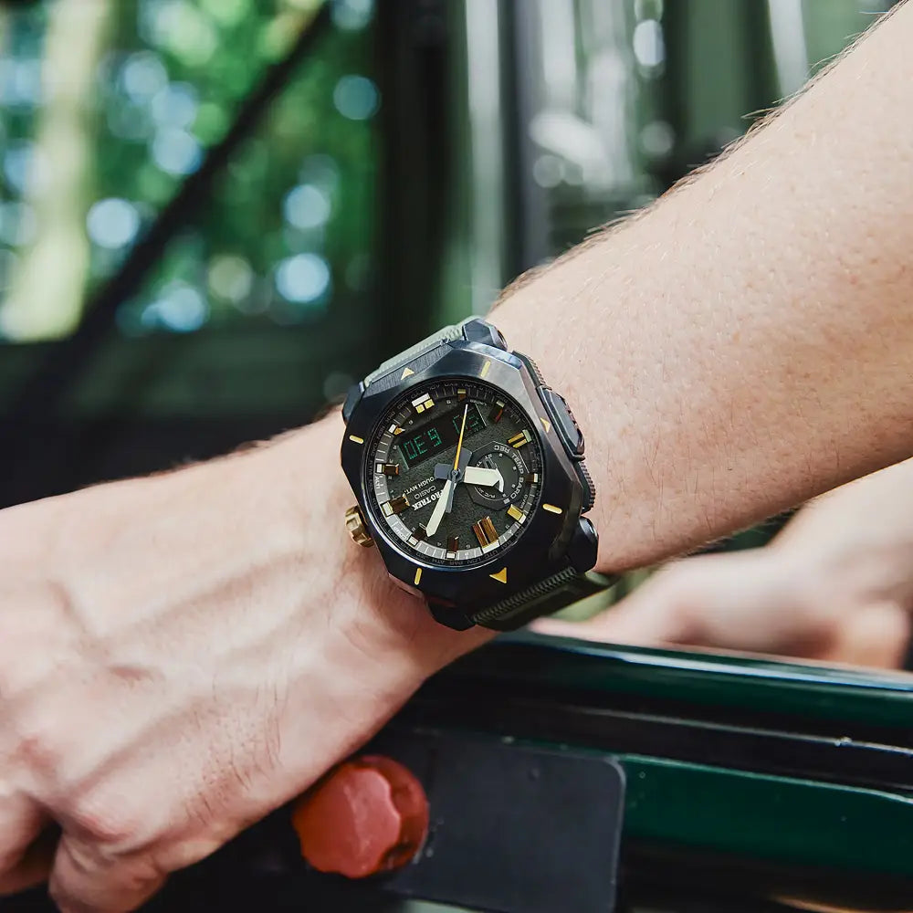 Casio Pro Trek PRW-6900Y-3PR "Bushcraft" Green Dial 44.8mm Resin Strap Men's Watch